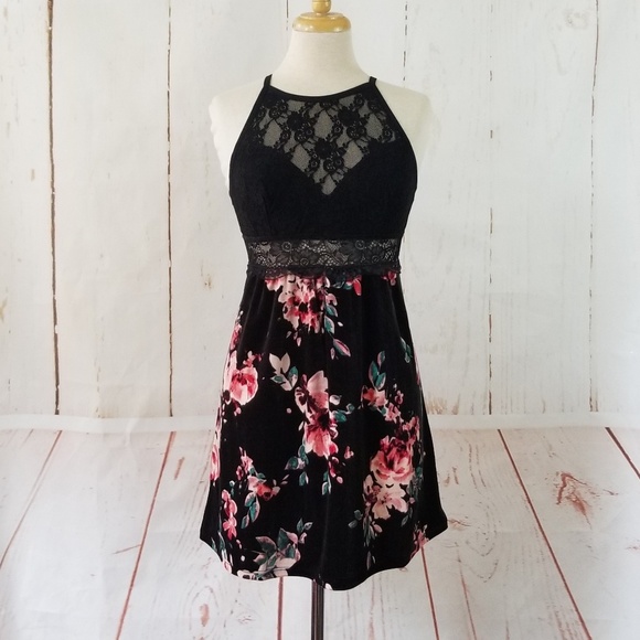 INC International Concepts Other - I.N.C. Lace-Trim Printed Velvet Chemise Ni…